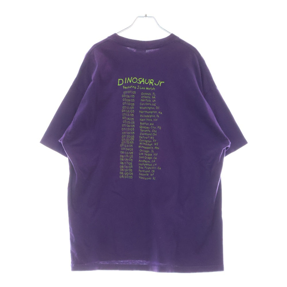 VINTAGE(ヴィンテージ) 90s DINOSAUR Jr TEE ダイナソージュニア 両面プリント半袖Tシャツ カットソー パープル