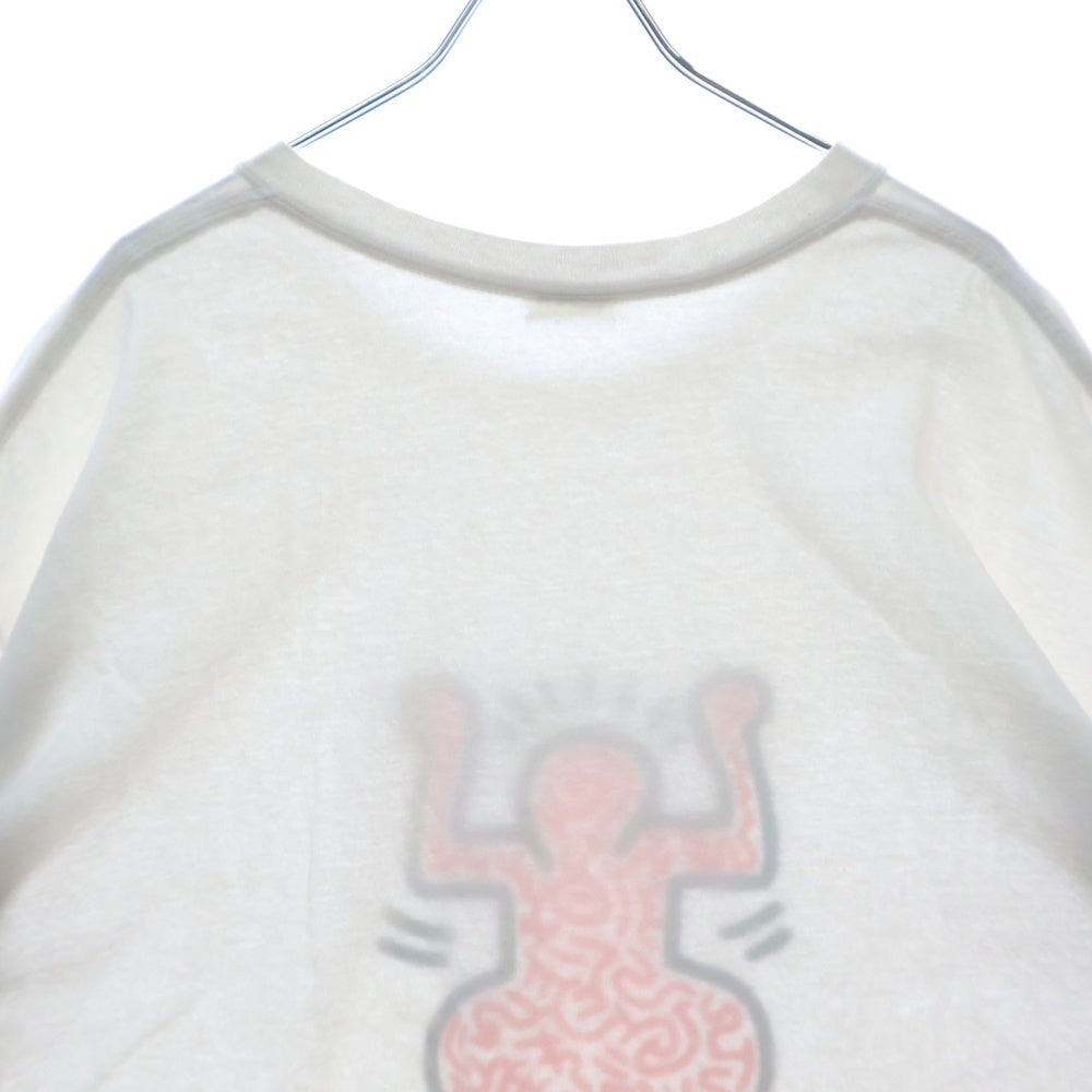 VINTAGE(ヴィンテージ) 00s KEITH HARING TEE キースヘリング フロントプリント半袖Tシャツ カットソー ホワイト