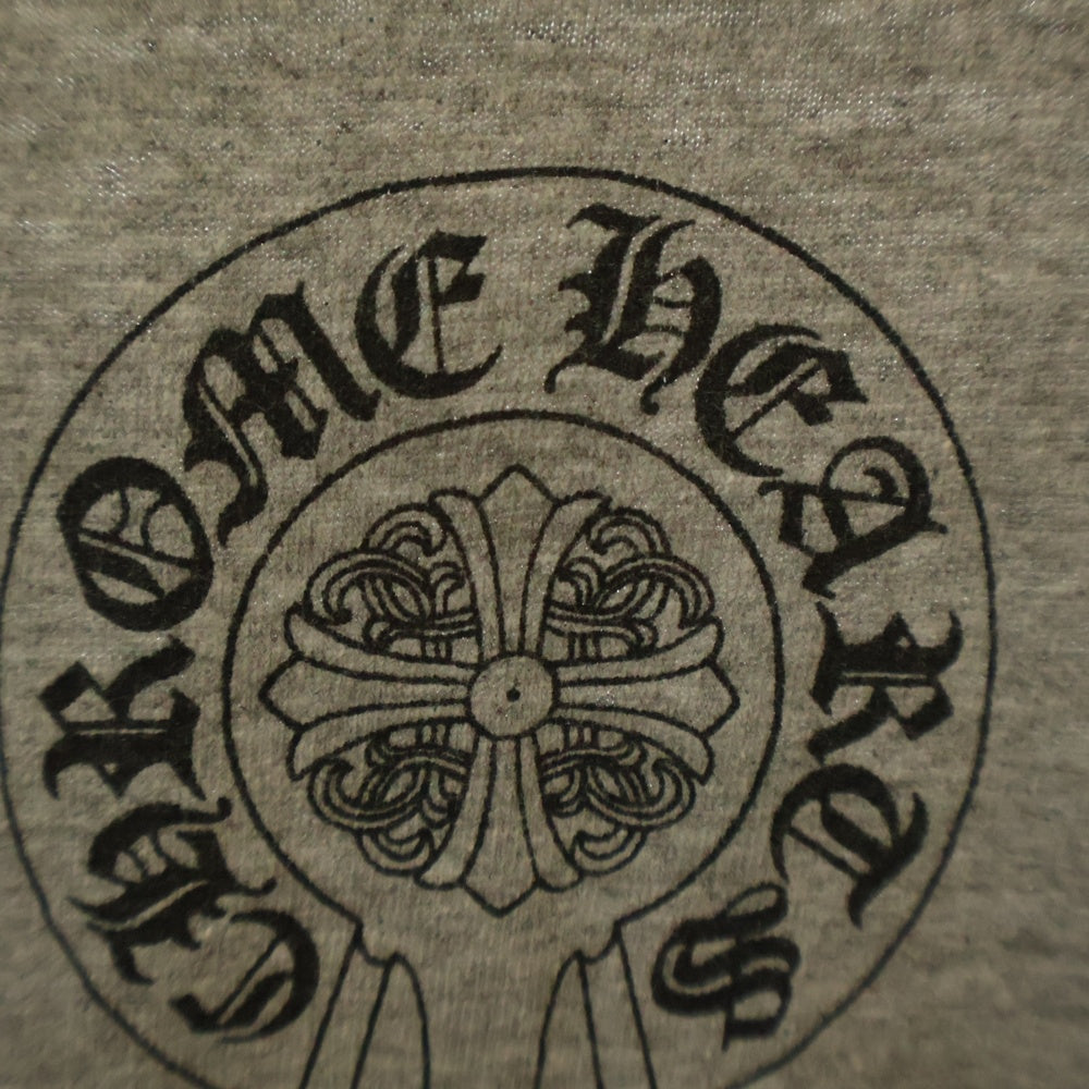 CHROME HEARTS(クロムハーツ) OLD OLD Dagger logo L/S Tee オールドモデル ダガーロゴプリント長袖Tシャツ 長袖カットソー グレー