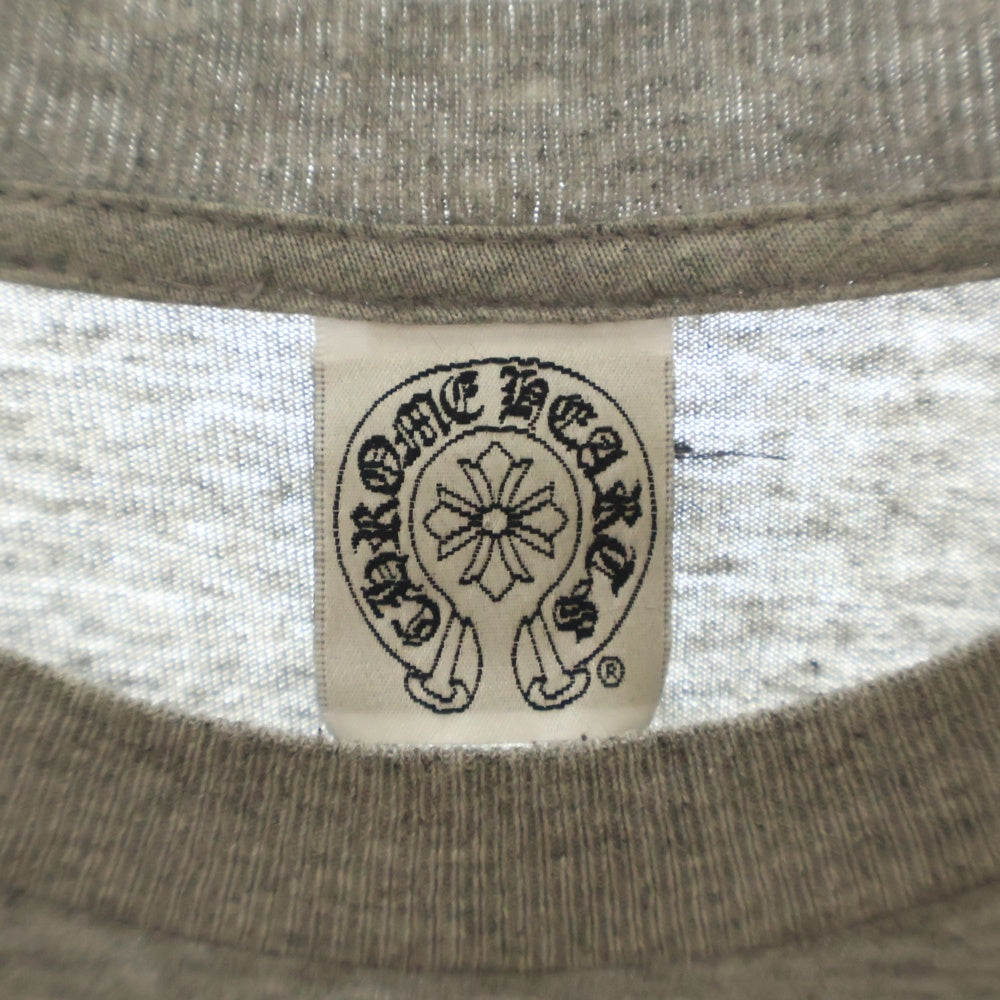 CHROME HEARTS(クロムハーツ) OLD OLD Dagger logo L/S Tee オールドモデル ダガーロゴプリント長袖Tシャツ 長袖カットソー グレー