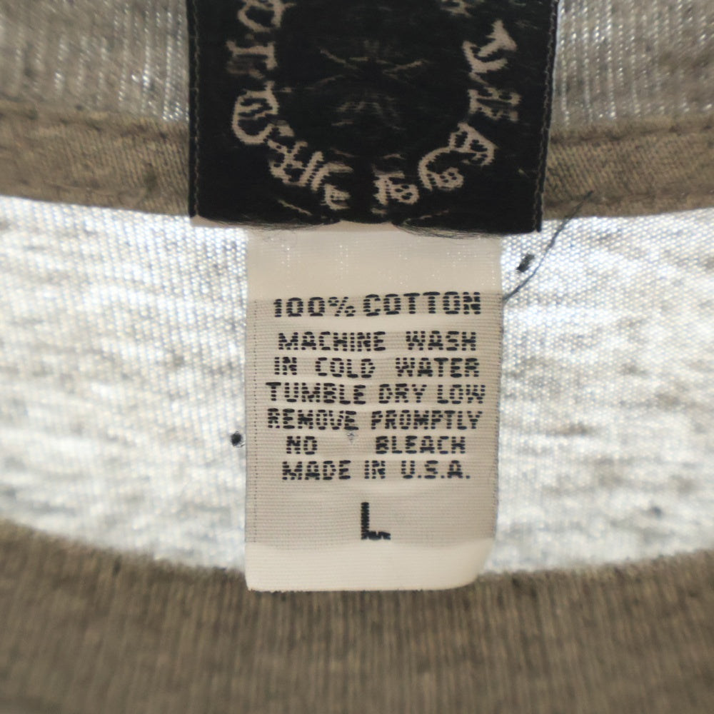 CHROME HEARTS(クロムハーツ) OLD OLD Dagger logo L/S Tee オールドモデル ダガーロゴプリント長袖Tシャツ 長袖カットソー グレー