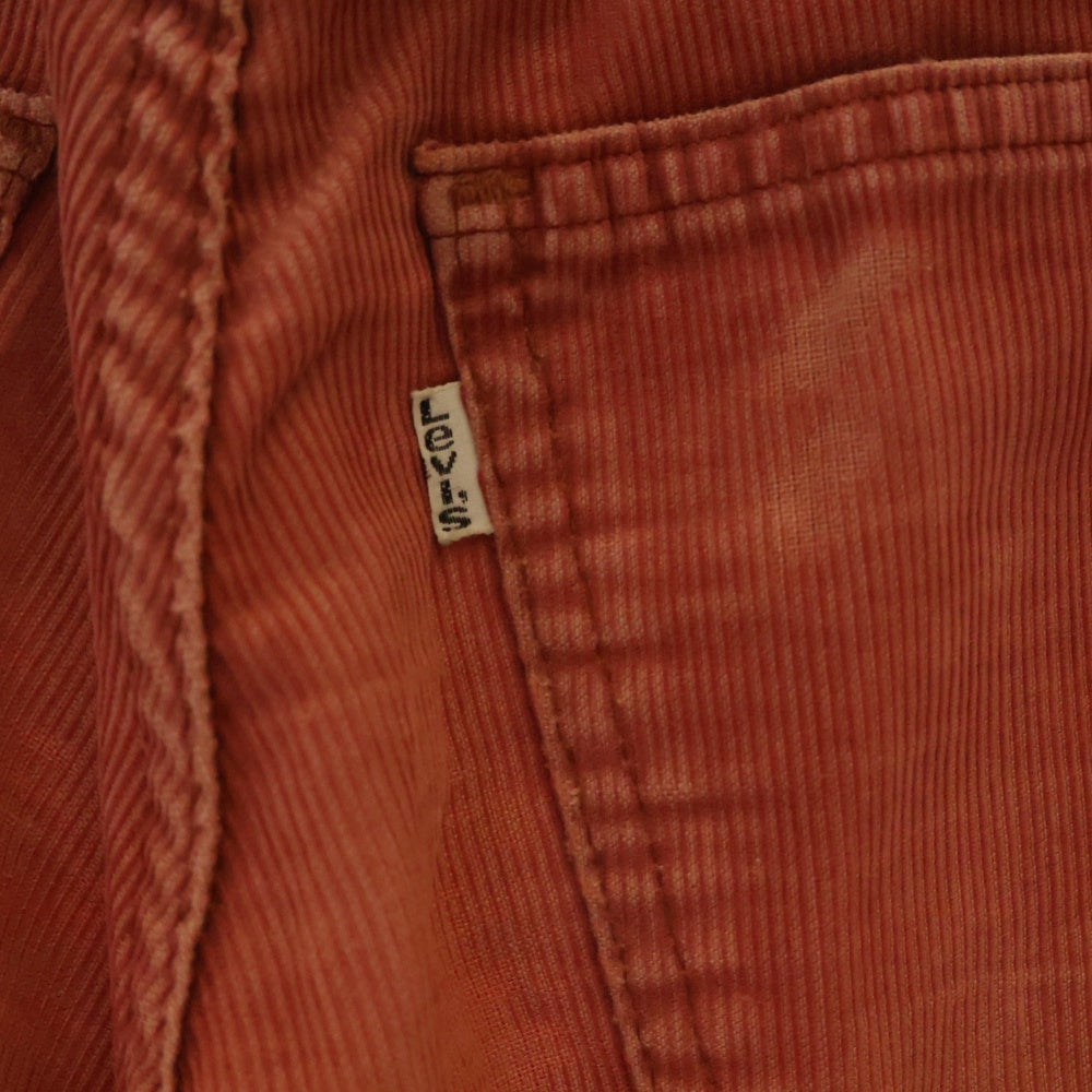 Levi's(リーバイス) 70s VINTAGE 540 42TALON ZIPPER ボタン裏刻印6 コーデュロイ パンツ ピンク