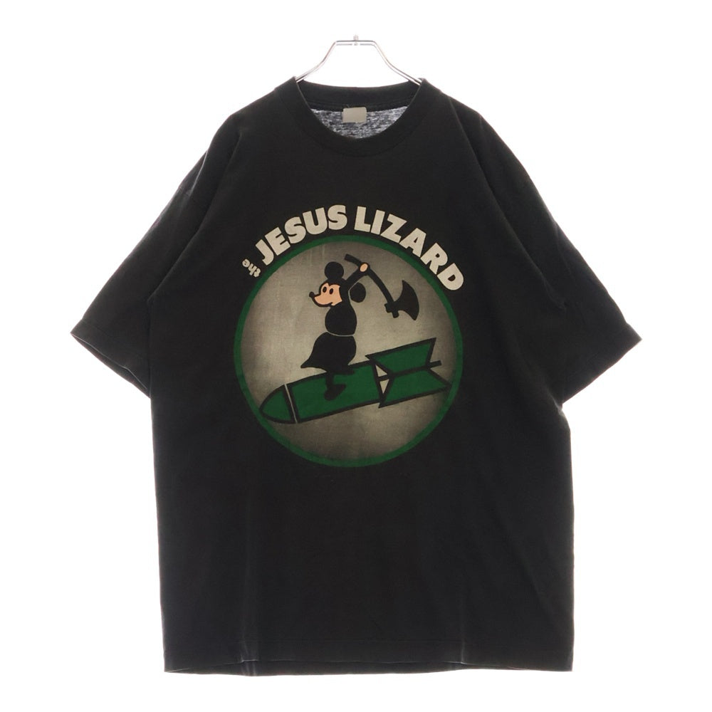 VINTAGE(ヴィンテージ) 90S THE JESUS LIZARD mouse ジーザス マウスプリント 半袖Tシャツ ブラック