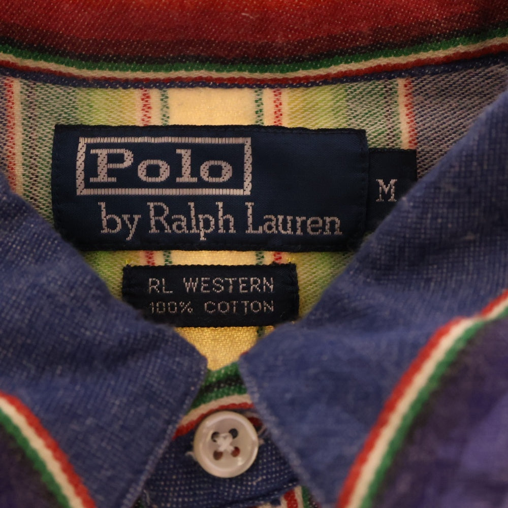 POLO RALPH LAUREN(ポロラルフローレン) MULTI STRIPE WESTERN ORTEGA マルチストライプ ウエスタン オルテガ 長袖シャツ マルチカラー