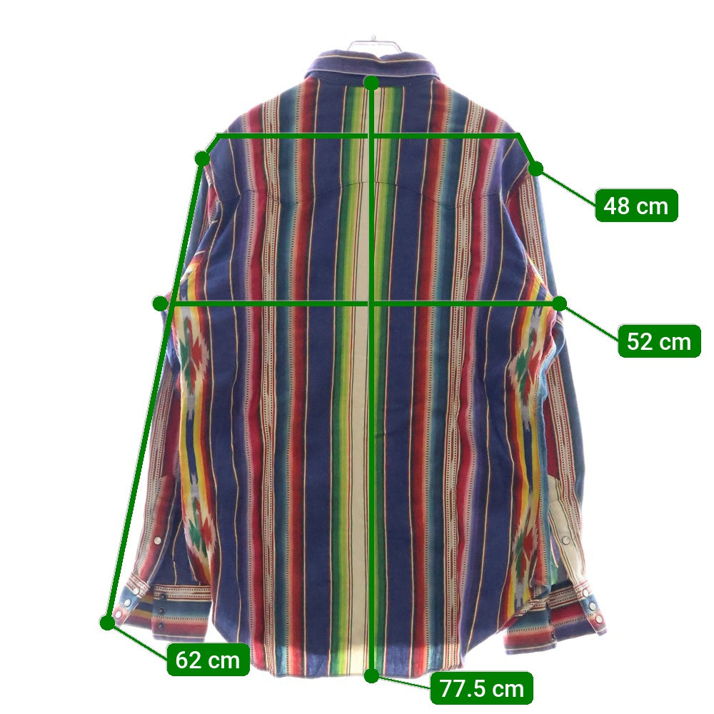 POLO RALPH LAUREN(ポロラルフローレン) MULTI STRIPE WESTERN ORTEGA マルチストライプ ウエスタン オルテガ 長袖シャツ マルチカラー