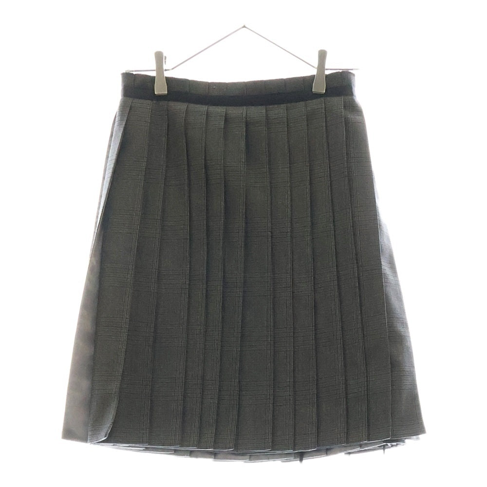 UNDERCOVER(アンダーカバー) 98AW Exchange期 Small parts Archive エクスチェンジ期 アーカイブ グレンチェック柄 プリーツスカート グレー