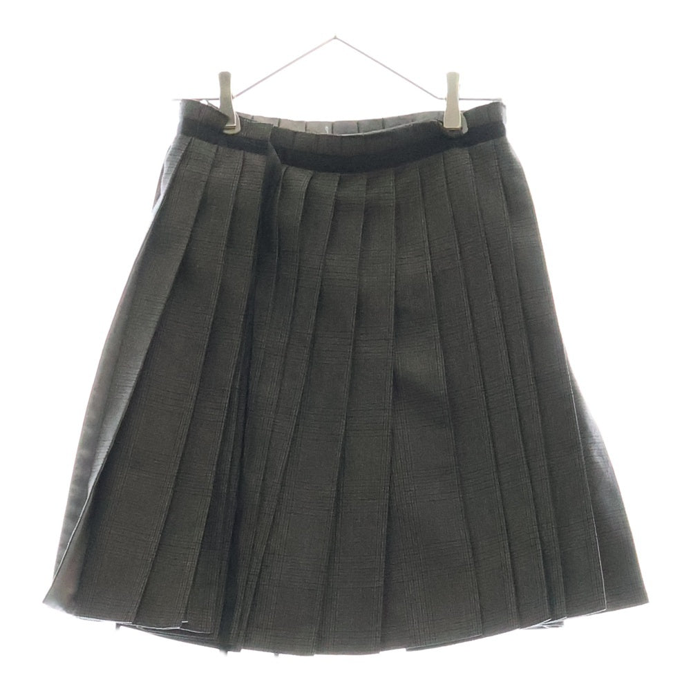 UNDERCOVER(アンダーカバー) 98AW Exchange期 Small parts Archive エクスチェンジ期 アーカイブ グレンチェック柄 プリーツスカート グレー