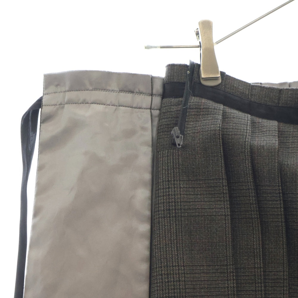UNDERCOVER(アンダーカバー) 98AW Exchange期 Small parts Archive エクスチェンジ期 アーカイブ グレンチェック柄 プリーツスカート グレー
