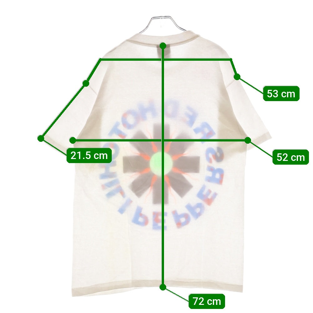 VINTAGE(ヴィンテージ) 90s RED HOT CHILI PEPPERS SPERM LOGO レッドホットチリペッパーズ プリント半袖Tシャツ カットソー ホワイト