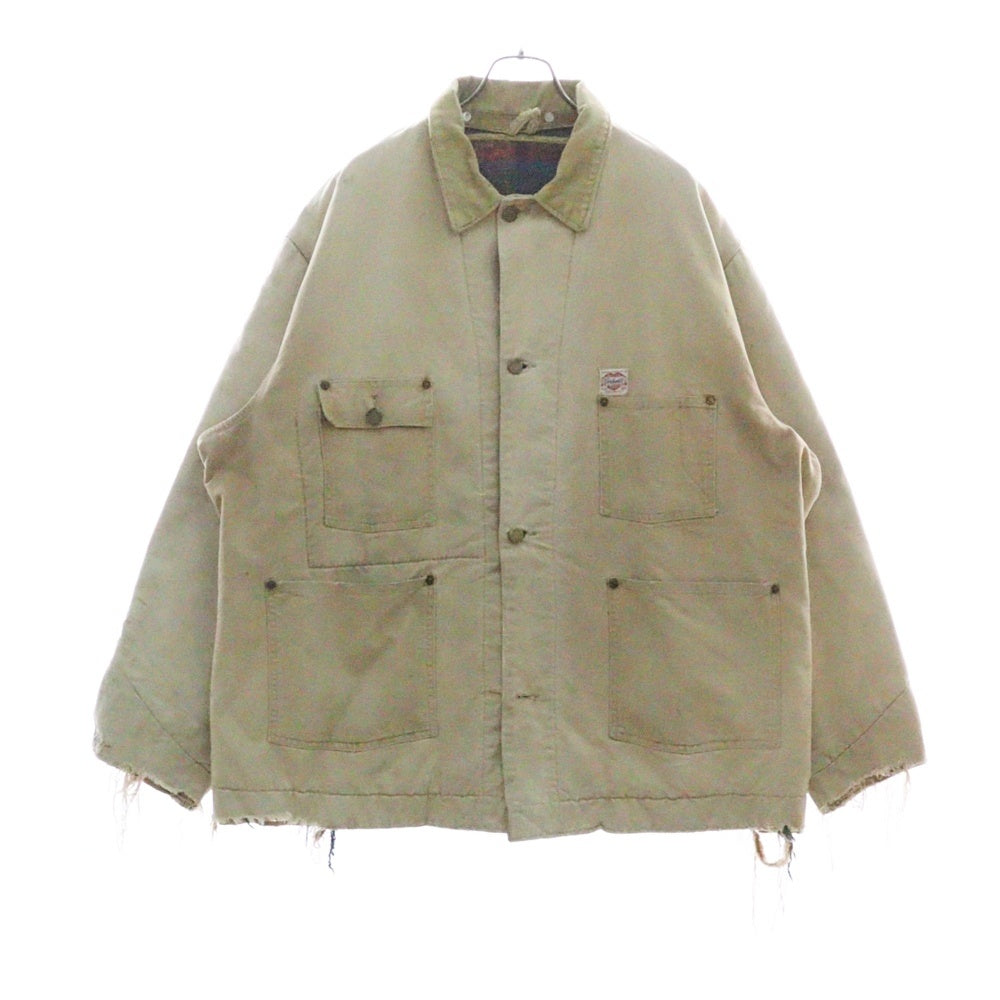 CARHARTT(カーハート) 50s VINTAGE ハートタグ 裏地ブランケット カバーオール チョアコート ベージュ ヴィンテージ