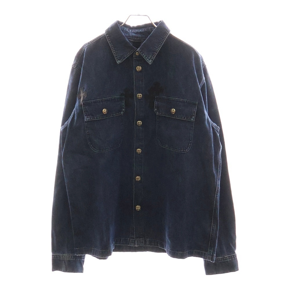 CHROME HEARTS(クロムハーツ) WORK DOG クロスパッチ付 ワークドッグ デニムジャケット インディゴ