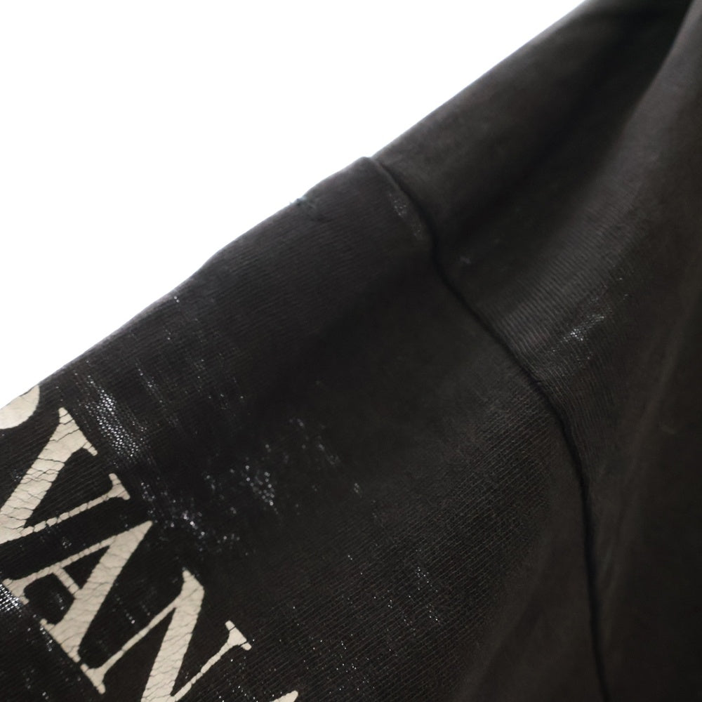 VINTAGE(ヴィンテージ) NIRVANA BLEACH EURO LS TEE ニルヴァーナ ブリーチ ユーロ 両面プリント長袖Tシャツ 長袖カットソー ブラック