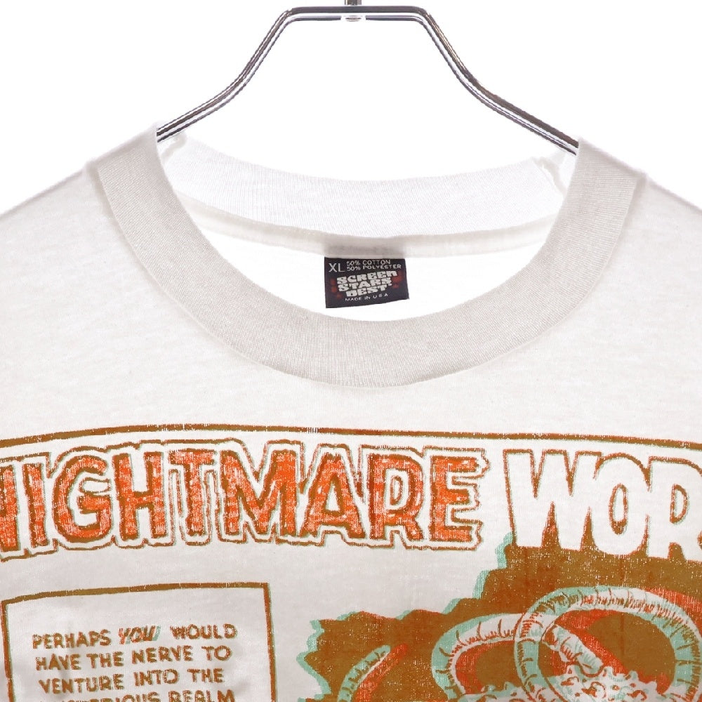 VINTAGE(ヴィンテージ) 90s 3D NIGHTMARE WORLD TEE 両面プリント半袖Tシャツ カットソー ホワイト