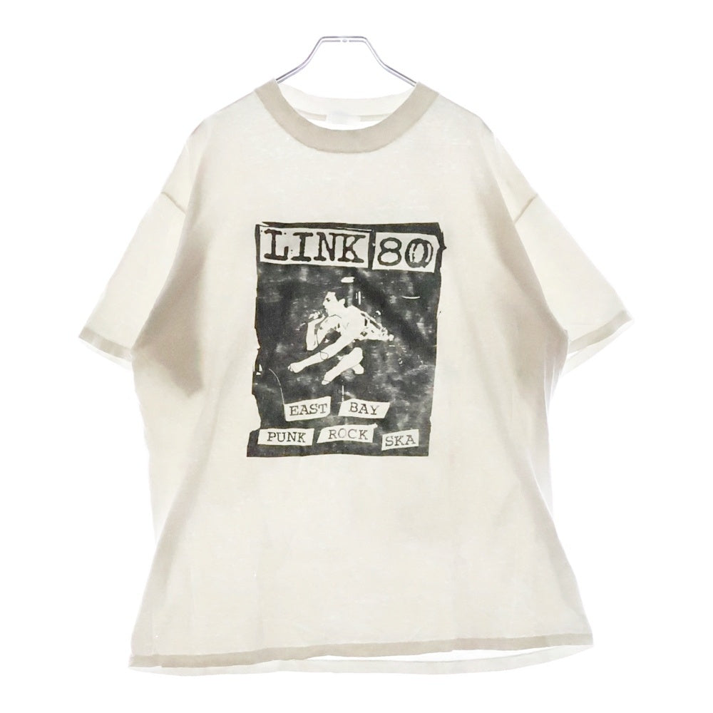 VINTAGE(ヴィンテージ) 90s LINK 80 TEE リンクエイティー 両面プリント半袖Tシャツ カットソー ホワイト