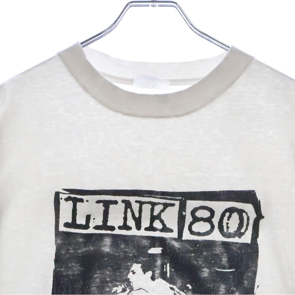 VINTAGE(ヴィンテージ) 90s LINK 80 TEE リンクエイティー 両面プリント半袖Tシャツ カットソー ホワイト