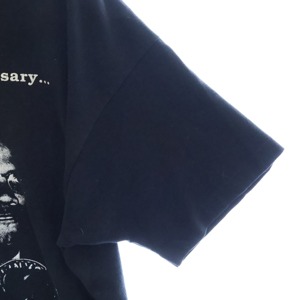 VINTAGE(ヴィンテージ) 90s Malcolm X TEE マルコムエックス フロントプリント半袖Tシャツ カットソー ブラック