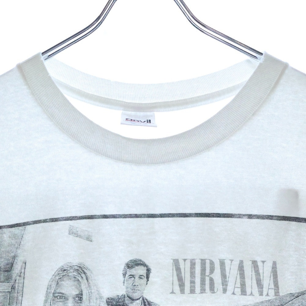 VINTAGE(ヴィンテージ) 90s NIRVANA 1996 PORTRAIT WHITE TEE ニルヴァーナ 両面プリント半袖Tシャツ カットソー ホワイト