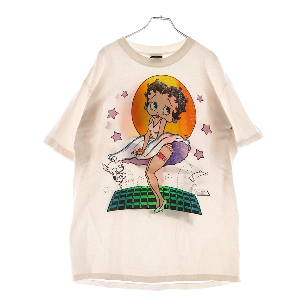 VINTAGE(ヴィンテージ) 90s BETTY BOOP TEE ベティ・ブープ マリリンモンロー 両面プリント半袖Tシャツ カットソー ホワイト