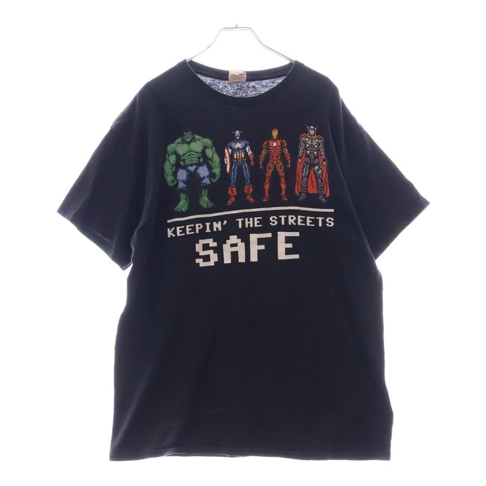 VINTAGE(ヴィンテージ) 00s Marvel Avengers TEE マーベル アベンジャーズ フロントプリント半袖Tシャツ カットソー ブラック