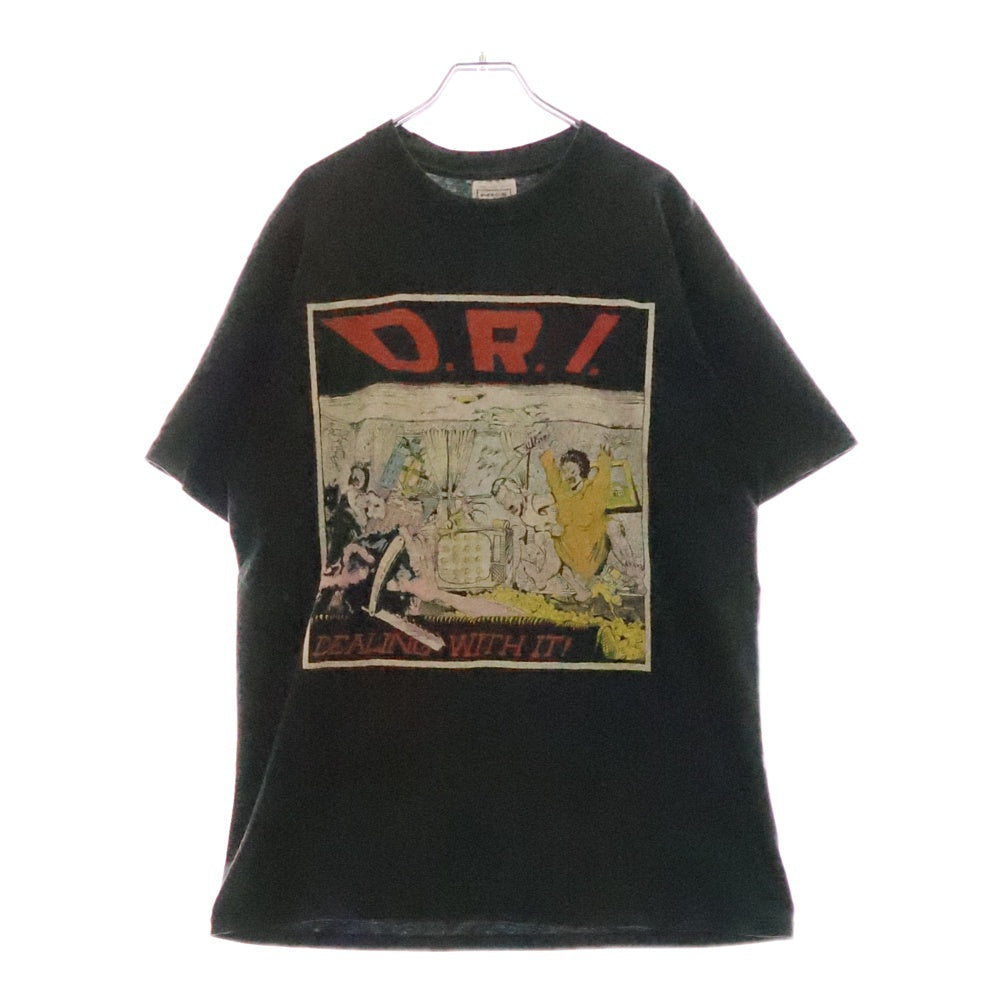 VINTAGE(ヴィンテージ) 90s D.R.I. Dealing With It TEE 両面プリント半袖Tシャツ カットソー ブラック