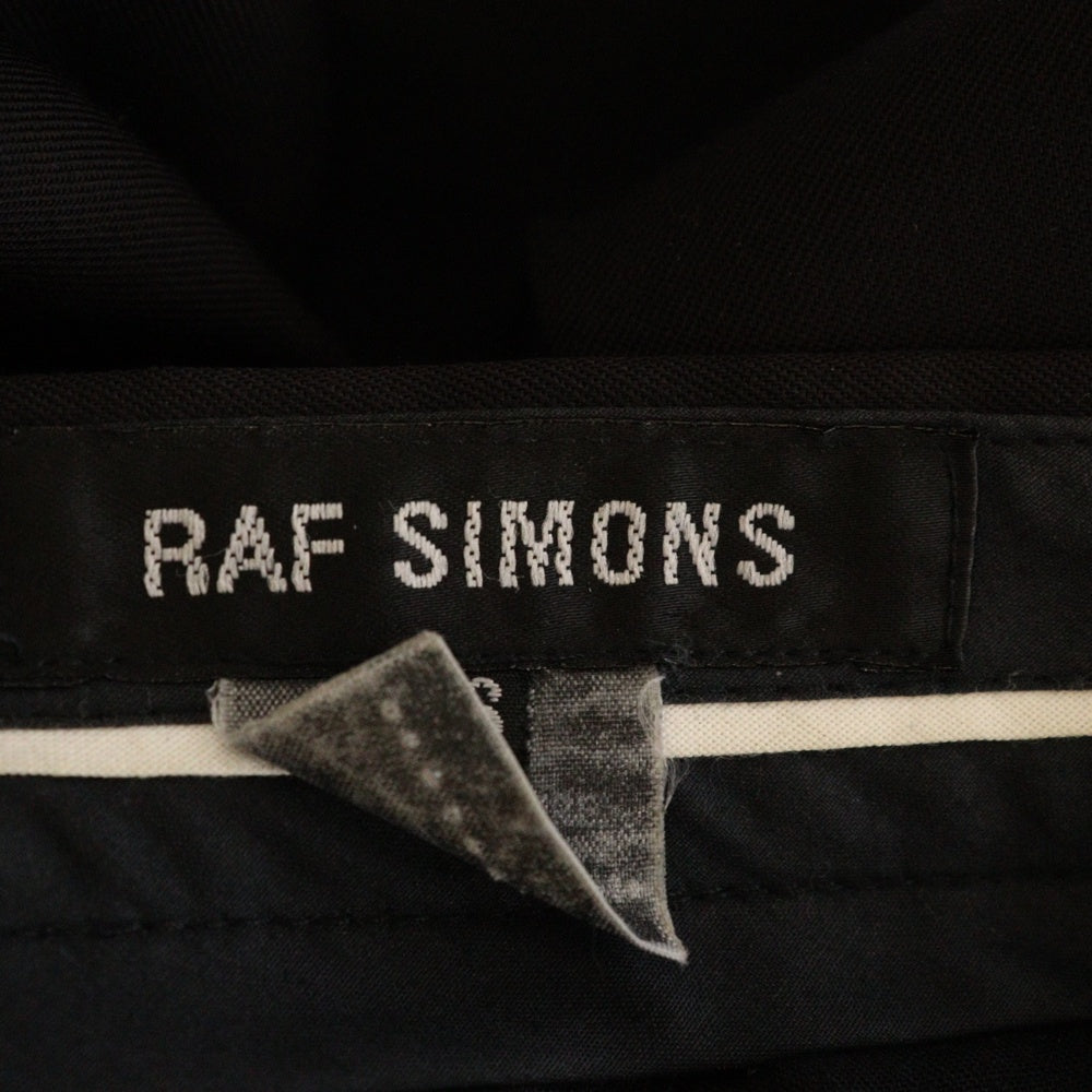 RAF SIMONS(ラフシモンズ) 90S Archive アーカイブ ウールギャバジン ワイドトラウザー スラックスパンツ ブラック