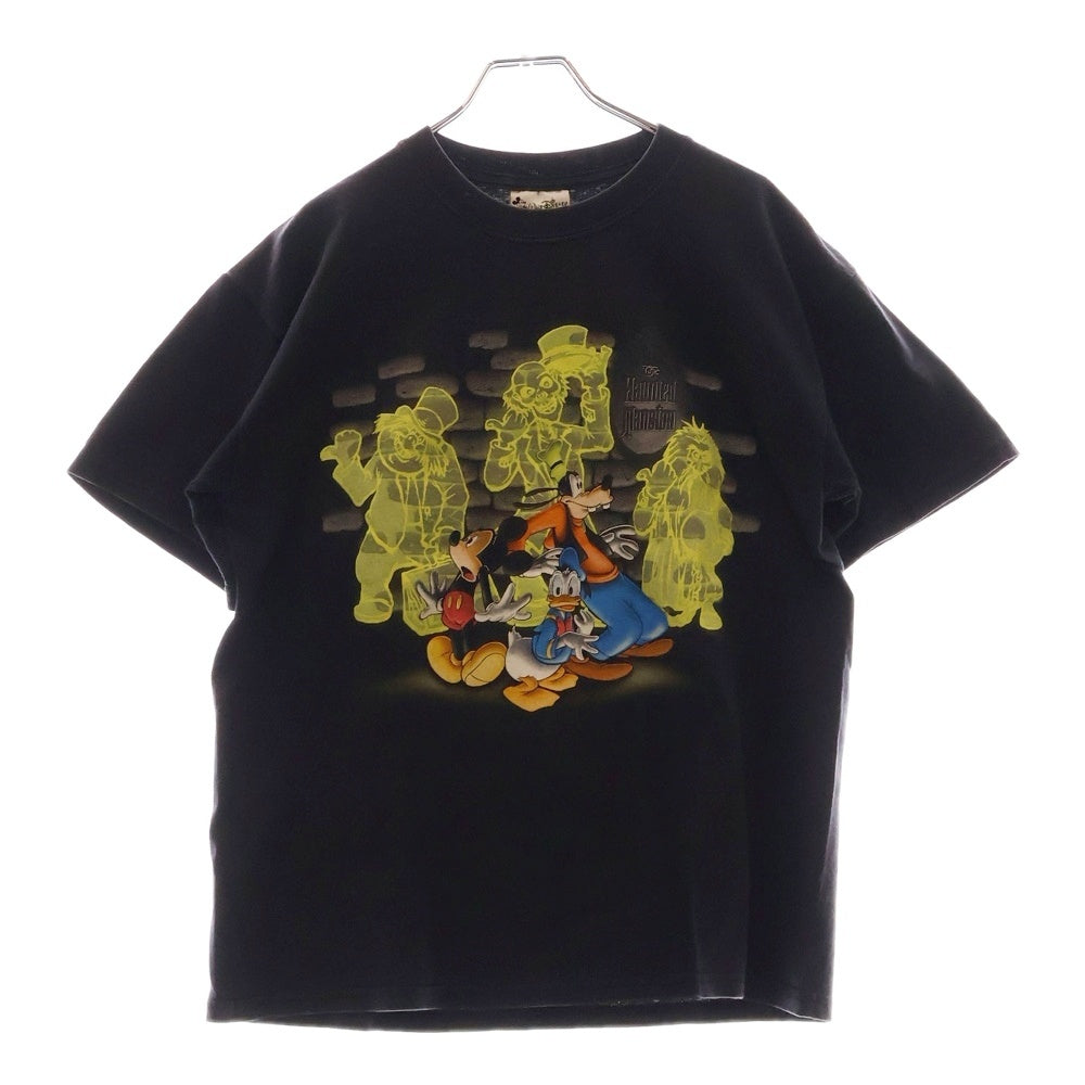 VINTAGE(ヴィンテージ) 90S DISNEY HAUNTED MANSION ホーンテッドマンション 両面プリント 半袖Tシャツ ブラック