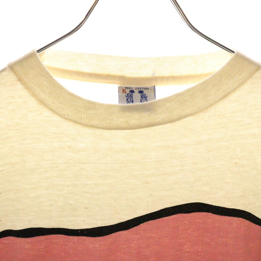 VINTAGE(ヴィンテージ) 00s PIG ピッグ フロント プリント Tシャツ 半袖カットソー ホワイト
