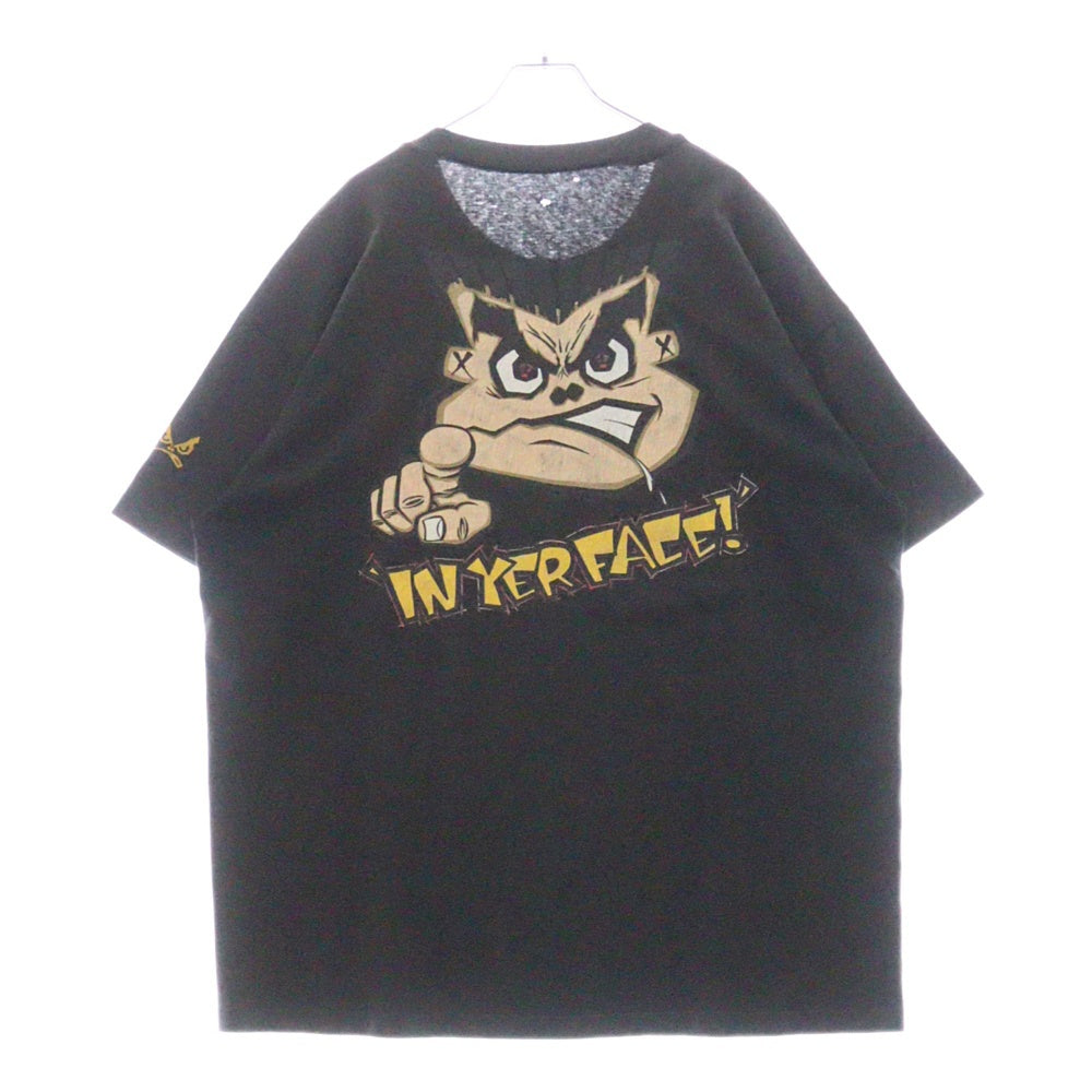 VINTAGE(ヴィンテージ) 90s BAD BOY CLUB バッドボーイ クラブ プリント Tシャツ 半袖カットソー ブラック