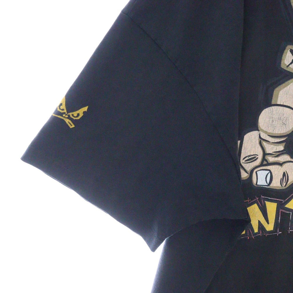 VINTAGE(ヴィンテージ) 90s BAD BOY CLUB バッドボーイ クラブ プリント Tシャツ 半袖カットソー ブラック