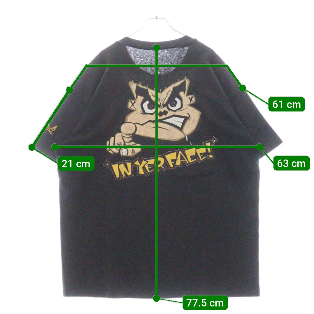 VINTAGE(ヴィンテージ) 90s BAD BOY CLUB バッドボーイ クラブ プリント Tシャツ 半袖カットソー ブラック