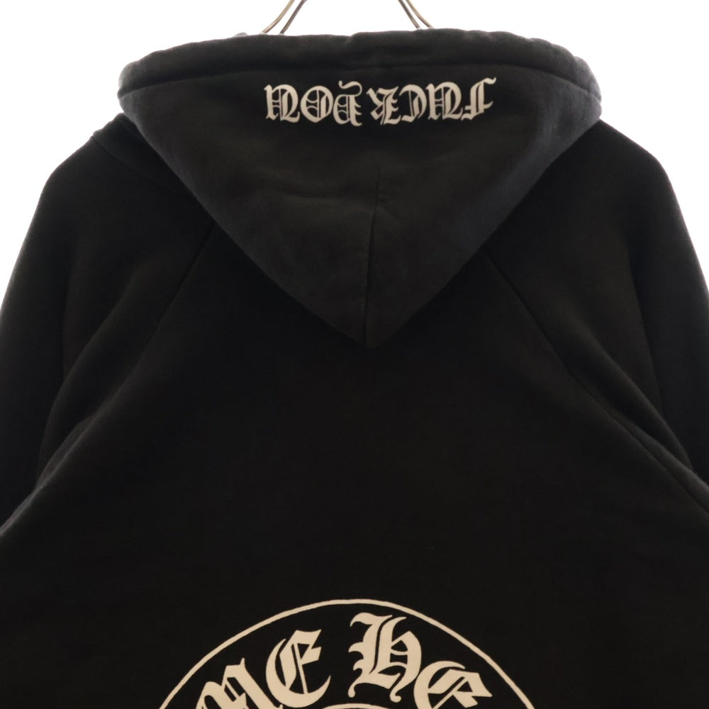 CHROME HEARTS(クロムハーツ) OLD Horseshoe Hoodie オールドモデル ホースシュー 袖プリント プルオーバー パーカー ブラック