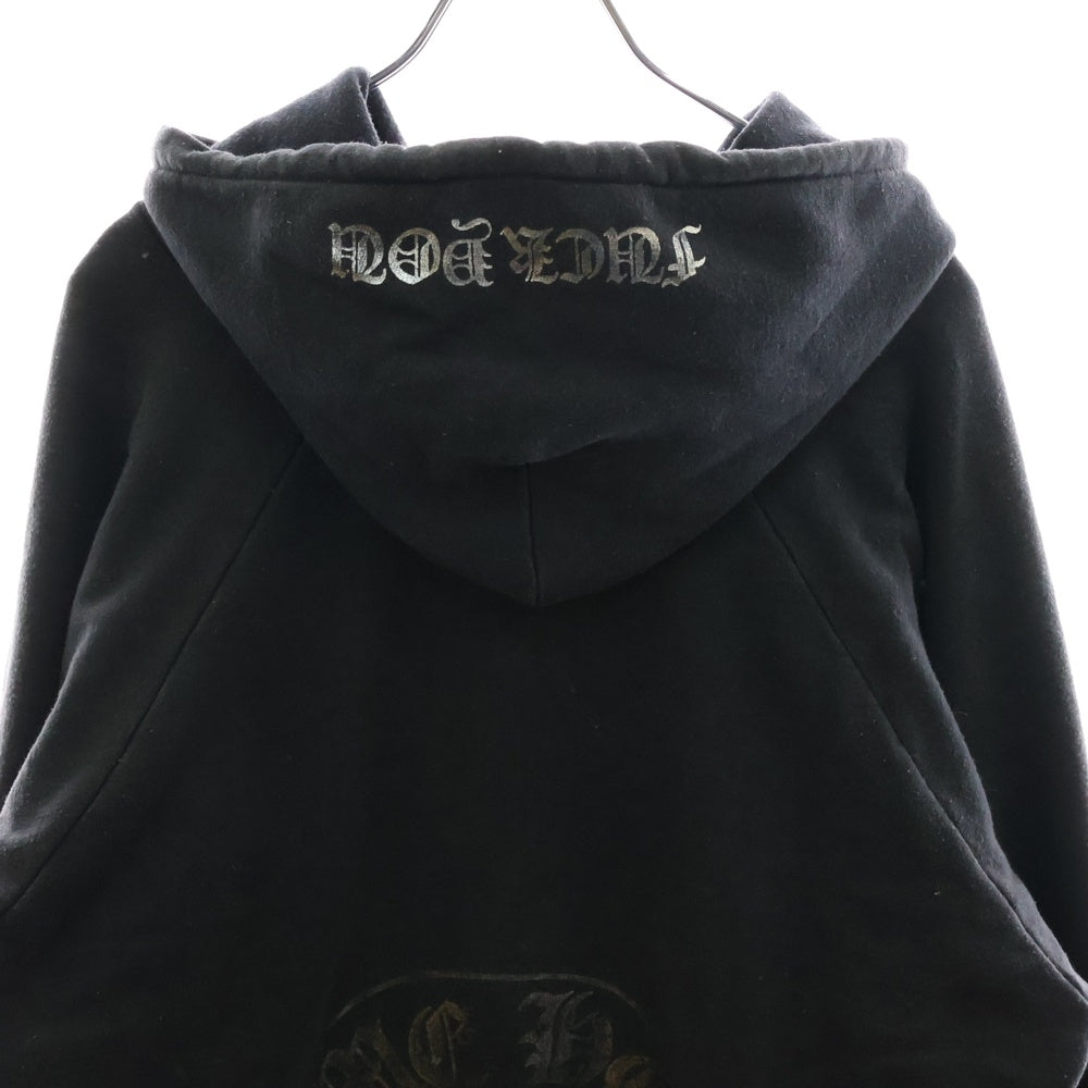 CHROME HEARTS(クロムハーツ) OLD SWTSHRT PLVR オールドモデル バックホースシュープリントパーカー フーディー ブラック