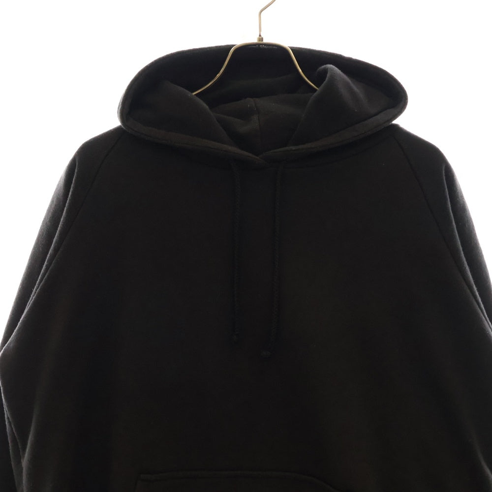 CHROME HEARTS(クロムハーツ) OLD SWTSHRT PLVR オールドモデル 袖フローラル ホースシュープリント サーマル裏地プルオーバーパーカー ブラック