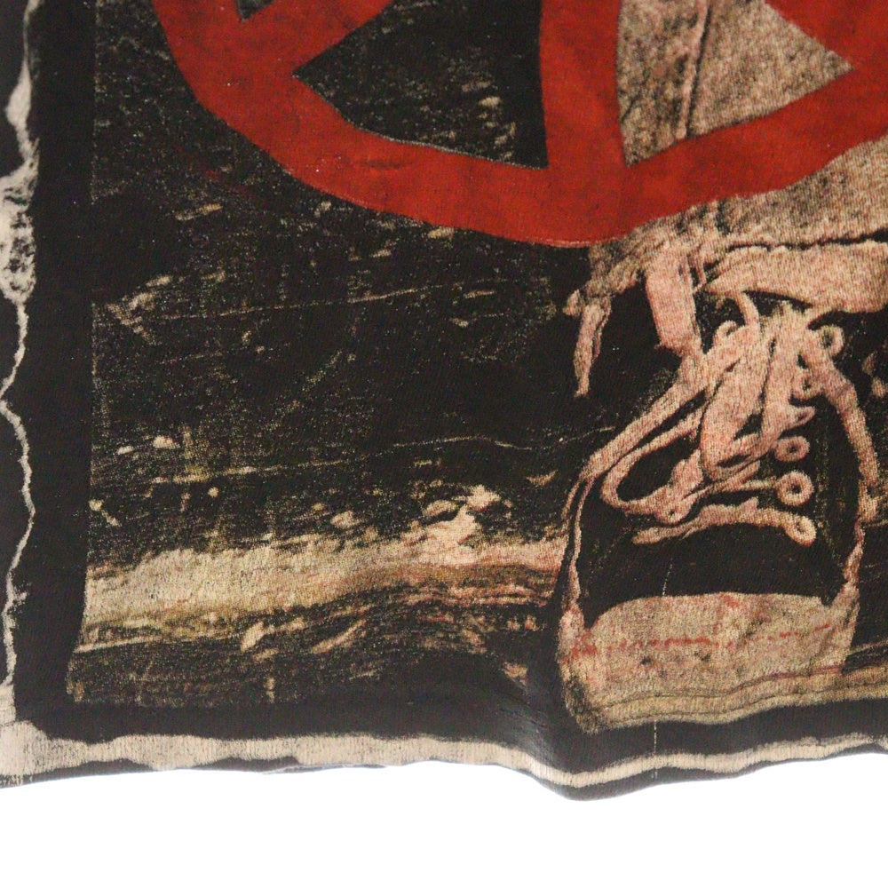 VINTAGE(ヴィンテージ) 90s NIRVANA KURT COBAIN GRUNGE IS DEAD BOOTLEG ニルヴァーナ カートコバーン Tシャツ 半袖カットソー ブラック