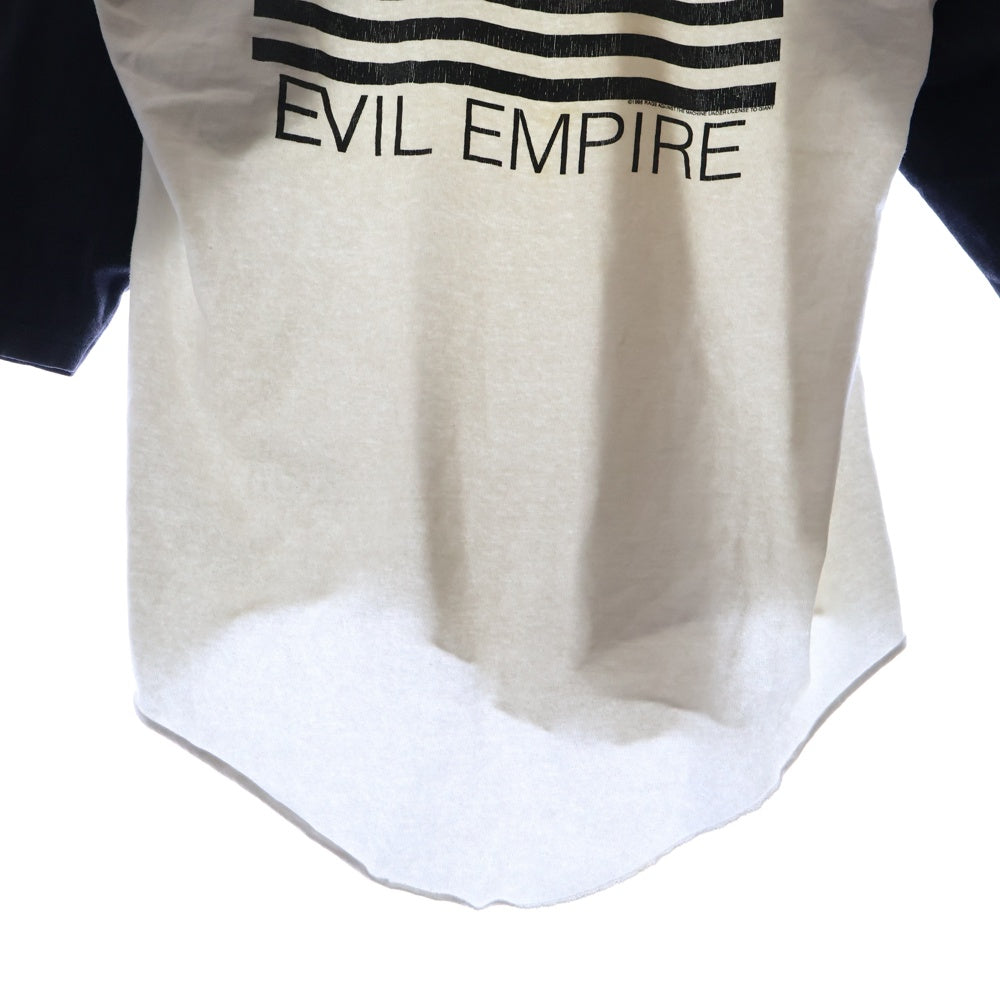 VINTAGE(ヴィンテージ) 90s RAGE AGAINST THE MACHINE EVIL ENPIRE 1996 RAGLAN レイジ・アゲインスト・ザ・マシーン イービル・エンパイア 1996 ラグラン Tシャツ 長袖カットソー