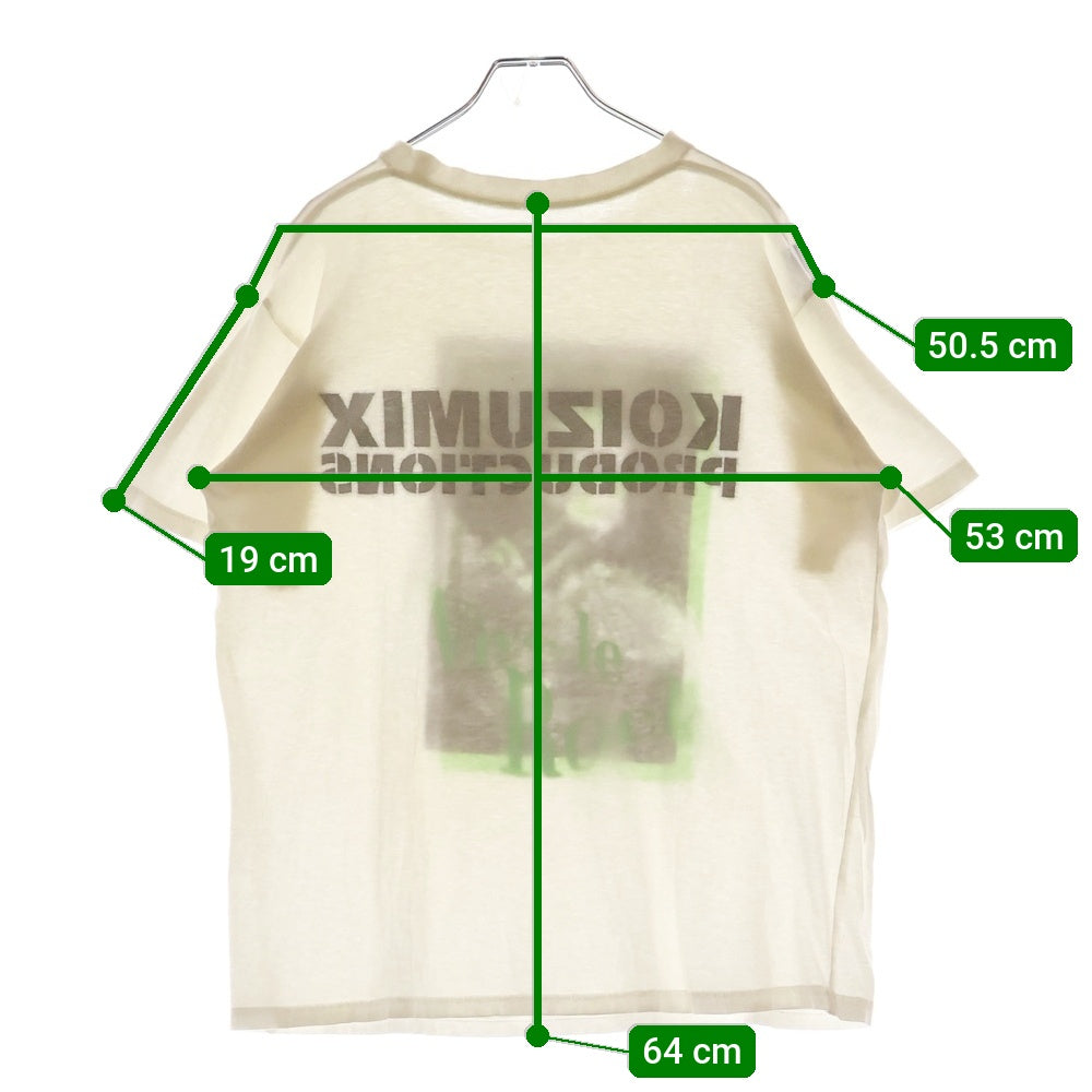 AFFA(エーエフエフエー) 90S KOIZUMIX PRODUCTION 小泉今日子 フォトプリント 半袖Tシャツ ホワイト