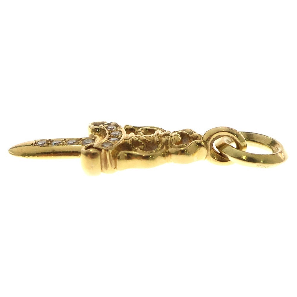 CHROME HEARTS(クロムハーツ) 22K #5 DAGGER P/DIA #5ダガーチャーム アフター PAVEダイヤ ペンダントトップ ゴールド BCA031