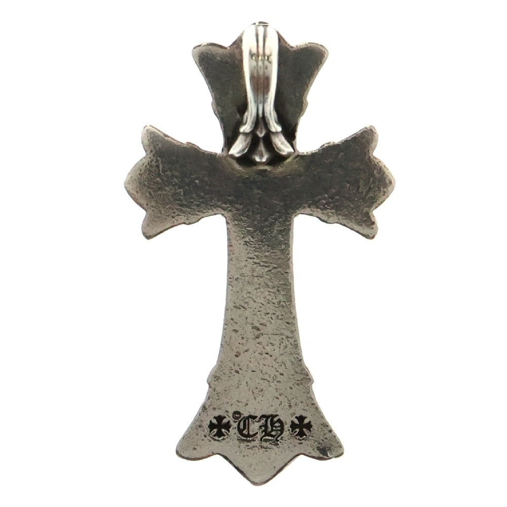 CHROME HEARTS(クロムハーツ) DBL CH CRS SML スモールダブルCHクロスペンダントトップ PAVEダイヤ シルバー