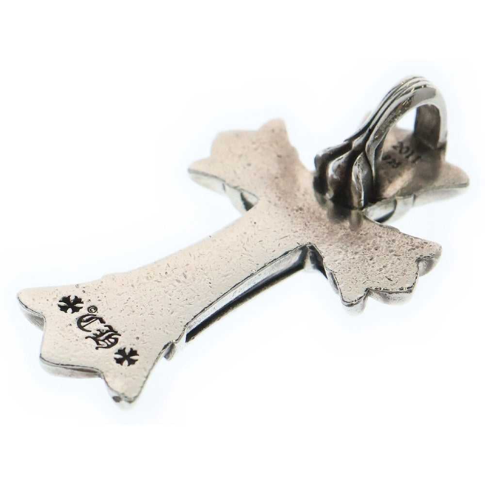 CHROME HEARTS(クロムハーツ) DBL CH CRS SML スモールダブルCHクロスペンダントトップ PAVEダイヤ シルバー
