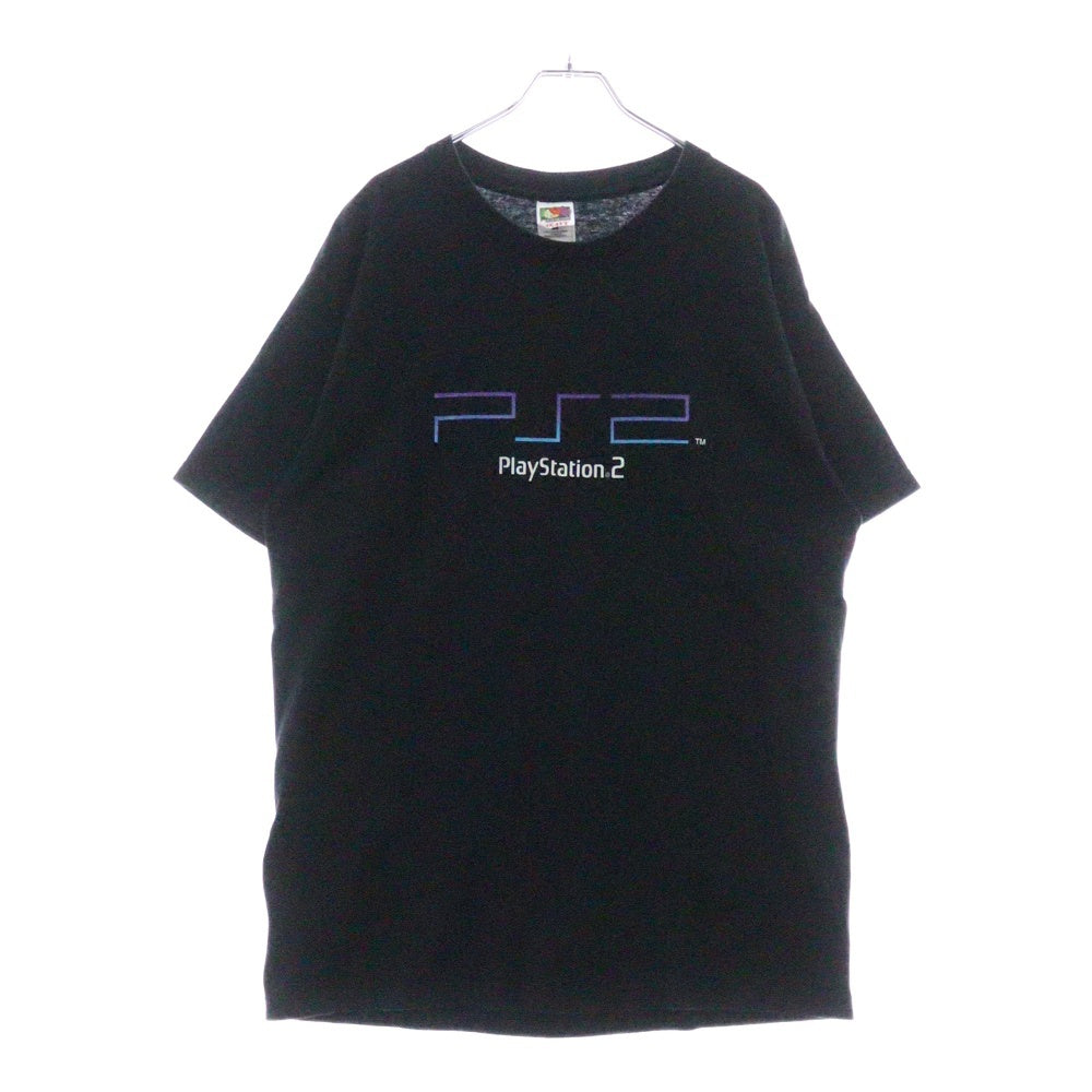 VINTAGE(ヴィンテージ) 00S PlayStation2 プレイステーション ロゴプリント 半袖Tシャツ ブラック