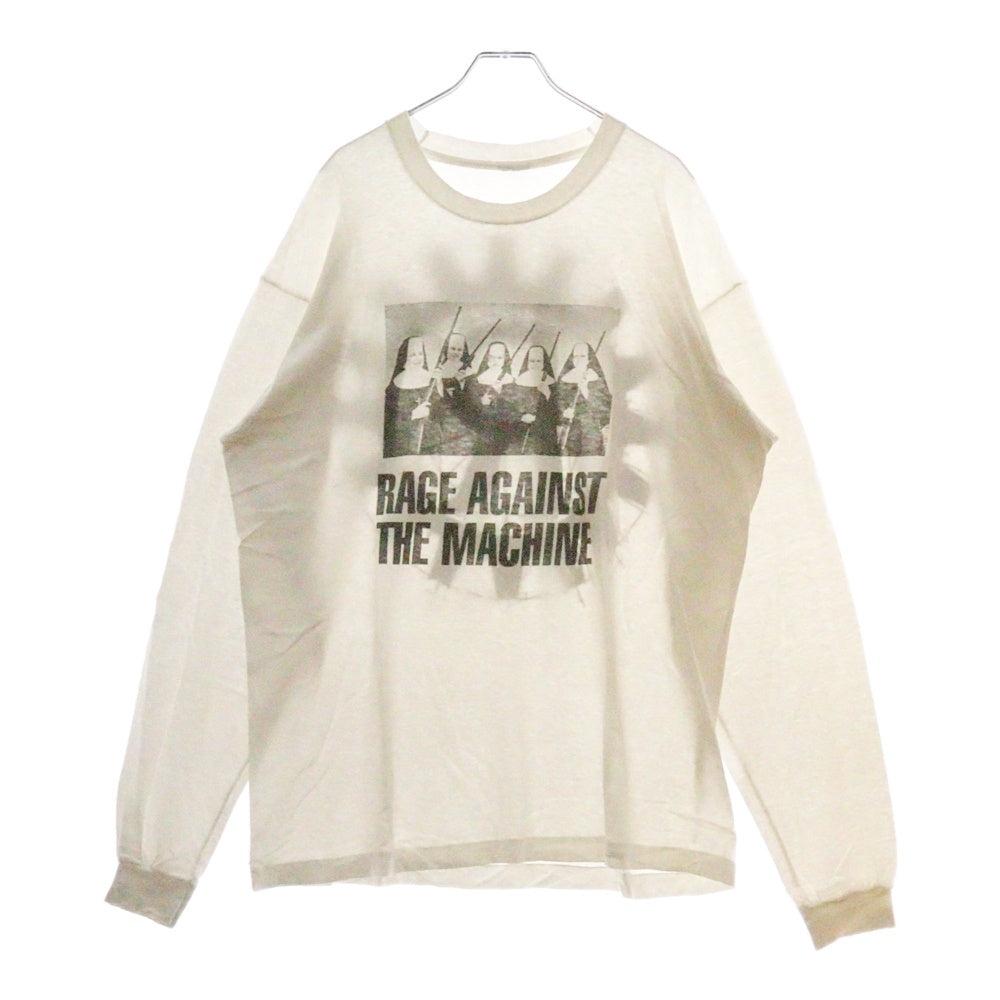 VINTAGE(ヴィンテージ) 90s RAGE AGAINST THE MACHINE 1997 NUNS AND GUNS LS TEE レイジアゲインストザマシーン 長袖Tシャツ 長袖カットソー ホワイト