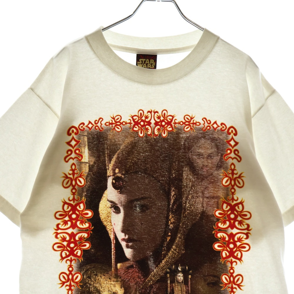 VINTAGE(ヴィンテージ) 90s STAR WARS EPISODE1 QUEEN AMIDALA スターウォーズ エピソード1 アミダラ フロント プリント Tシャツ 半袖カットソー ホワイト