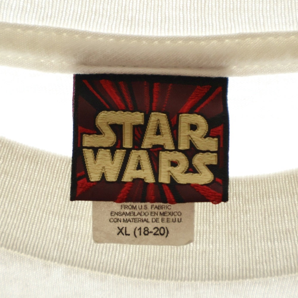 VINTAGE(ヴィンテージ) 90s STAR WARS EPISODE1 QUEEN AMIDALA スターウォーズ エピソード1 アミダラ フロント プリント Tシャツ 半袖カットソー ホワイト