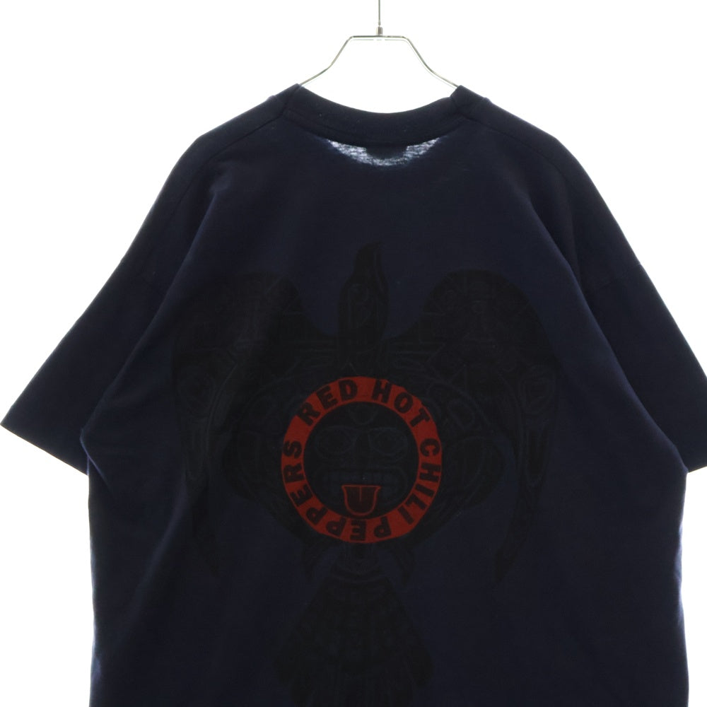 VINTAGE(ヴィンテージ) 90S RED HOT CHILI PEPPERS Hanky Panky レッドホットチリペッパーズ 両面プリント 半袖Tシャツ ネイビー