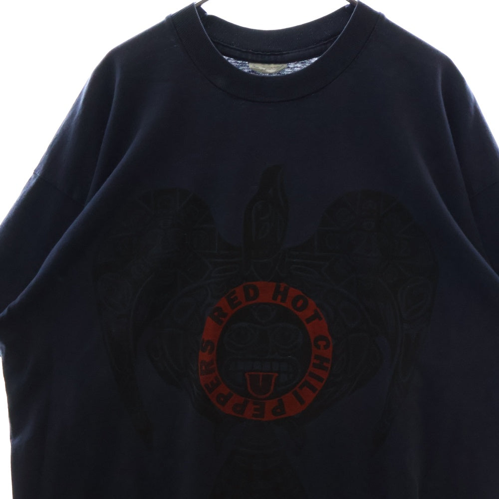VINTAGE(ヴィンテージ) 90S RED HOT CHILI PEPPERS Hanky Panky レッドホットチリペッパーズ 両面プリント 半袖Tシャツ ネイビー