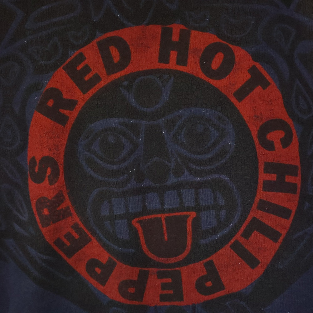 VINTAGE(ヴィンテージ) 90S RED HOT CHILI PEPPERS Hanky Panky レッドホットチリペッパーズ 両面プリント 半袖Tシャツ ネイビー