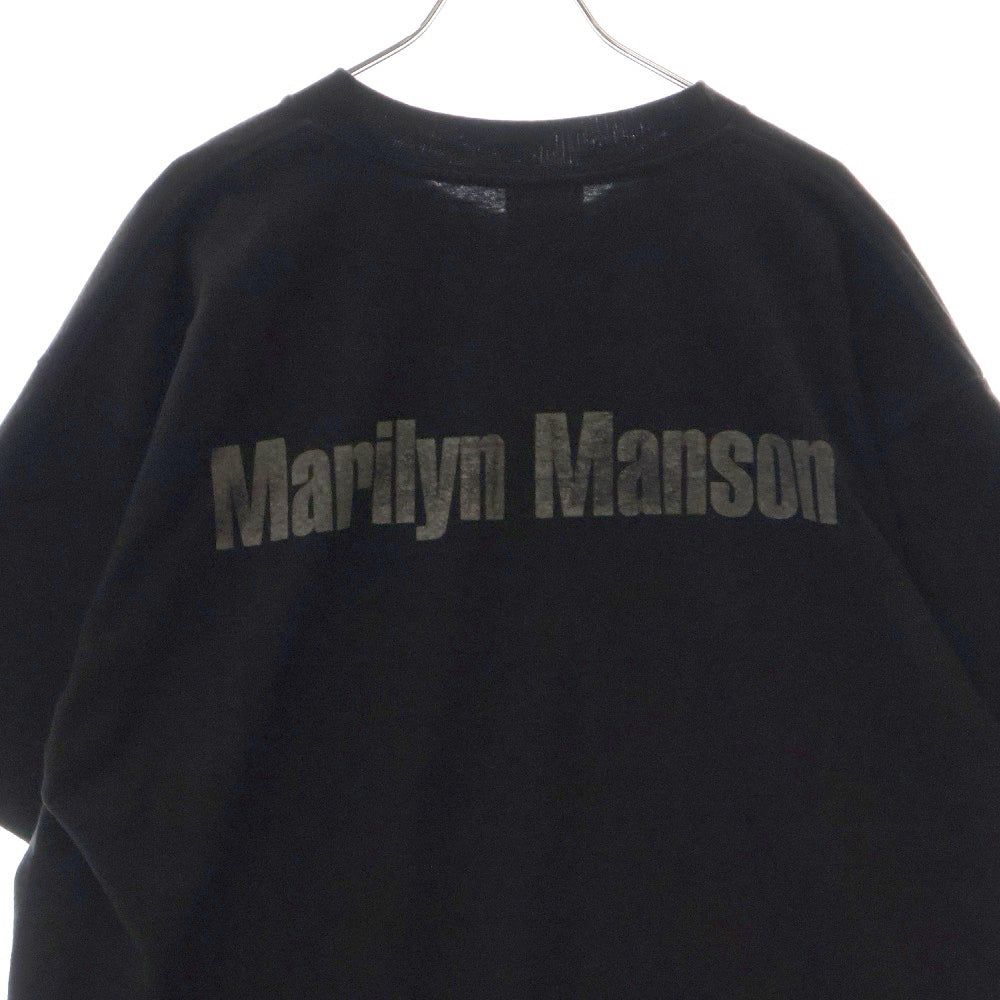 VINTAGE(ヴィンテージ) 90S MARILYN MANSON BOOTLEG マリリンマンソン ブートレグ プリント 半袖Tシャツ ブラック