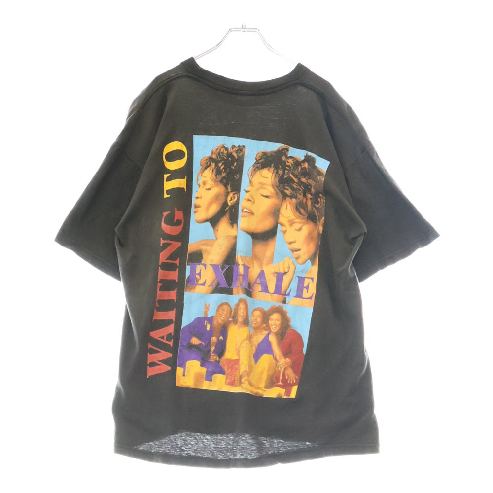 VINTAGE(ヴィンテージ) 90s WAITING TO EXHALE WHITNEY HOUSTON MOVIE TEE ため息つかせて ホイットニーヒューストン Tシャツ 半袖カットソー ブラック