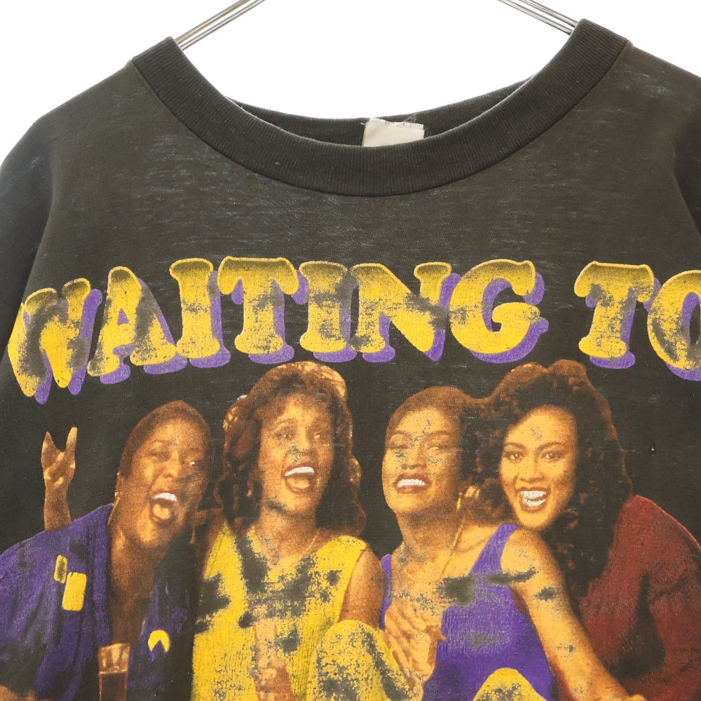 VINTAGE(ヴィンテージ) 90s WAITING TO EXHALE WHITNEY HOUSTON MOVIE TEE ため息つかせて ホイットニーヒューストン Tシャツ 半袖カットソー ブラック