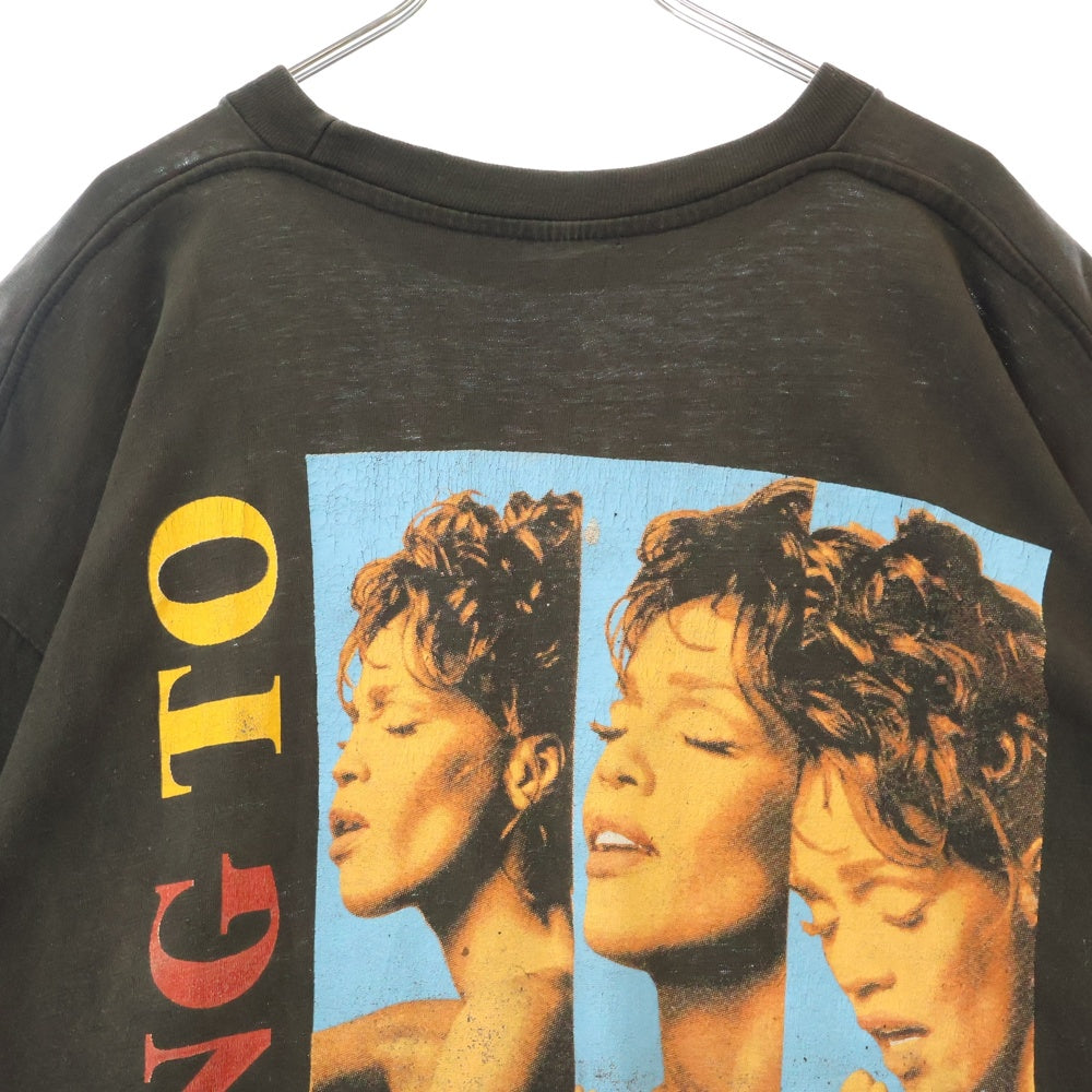 VINTAGE(ヴィンテージ) 90s WAITING TO EXHALE WHITNEY HOUSTON MOVIE TEE ため息つかせて ホイットニーヒューストン Tシャツ 半袖カットソー ブラック